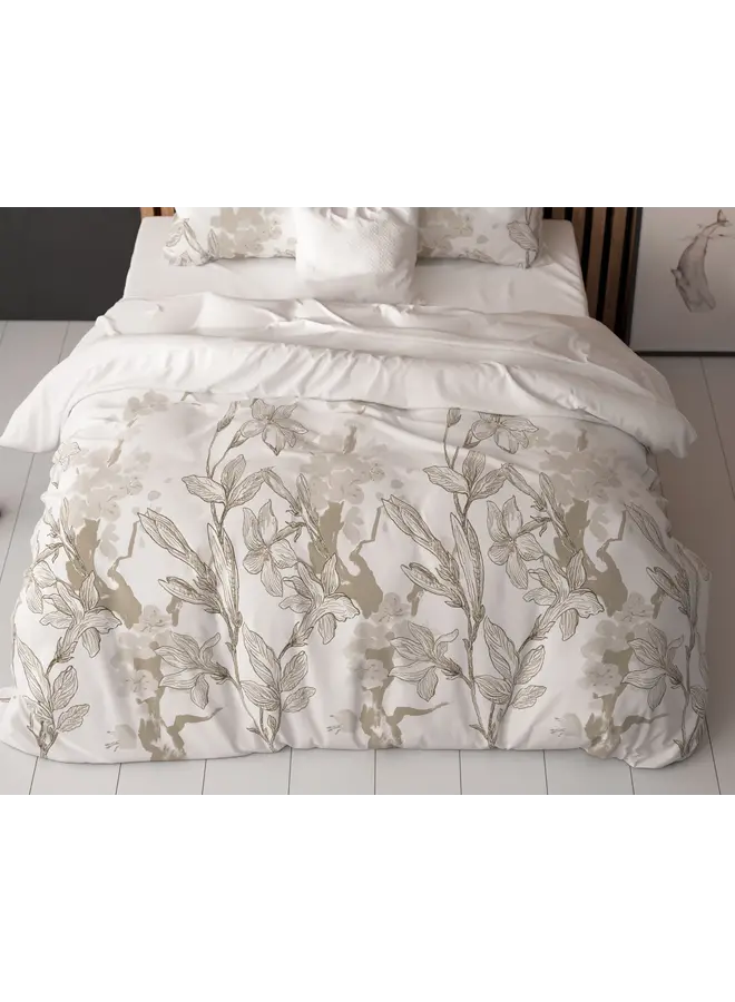 Sleeptime Dekbedovertrek Flynn Wit - Blended Katoen