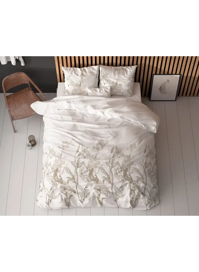 Sleeptime Dekbedovertrek Flynn Wit - Blended Katoen