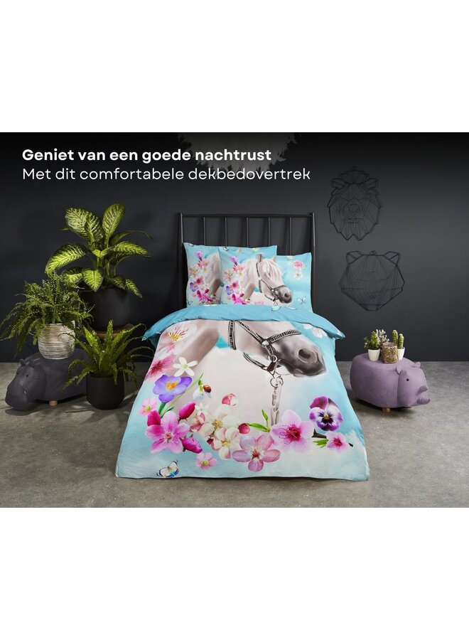 Good Morning Dekbedovertrek Kids My Beauty Multi - Katoen