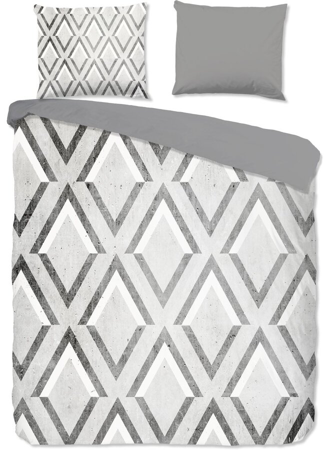 Dekbedovertrek Alice Grijs - Katoen PL2