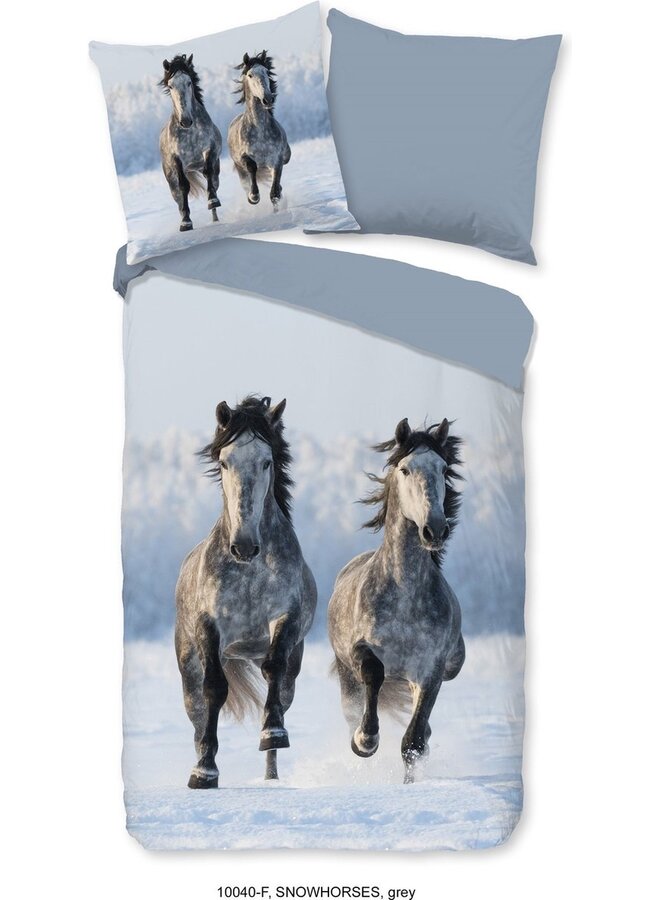 Good Morning Dekbedovertrek Kids Snowhorses Multi - Flanel