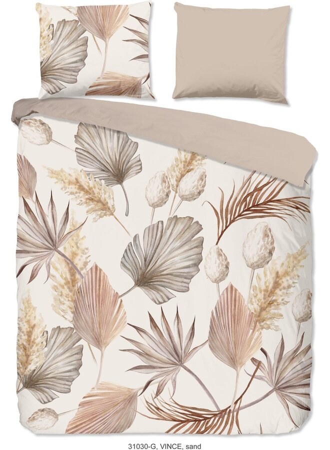 Good Morning Dekbedovertrek Vince Zand - Katoen