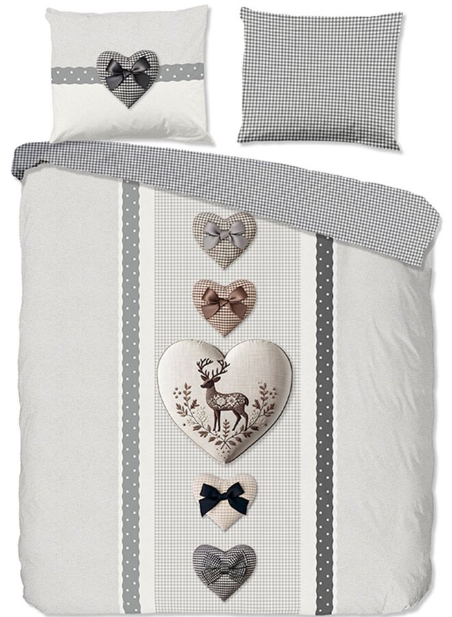 Dekbedovertrek Bernet Grijs - Katoen