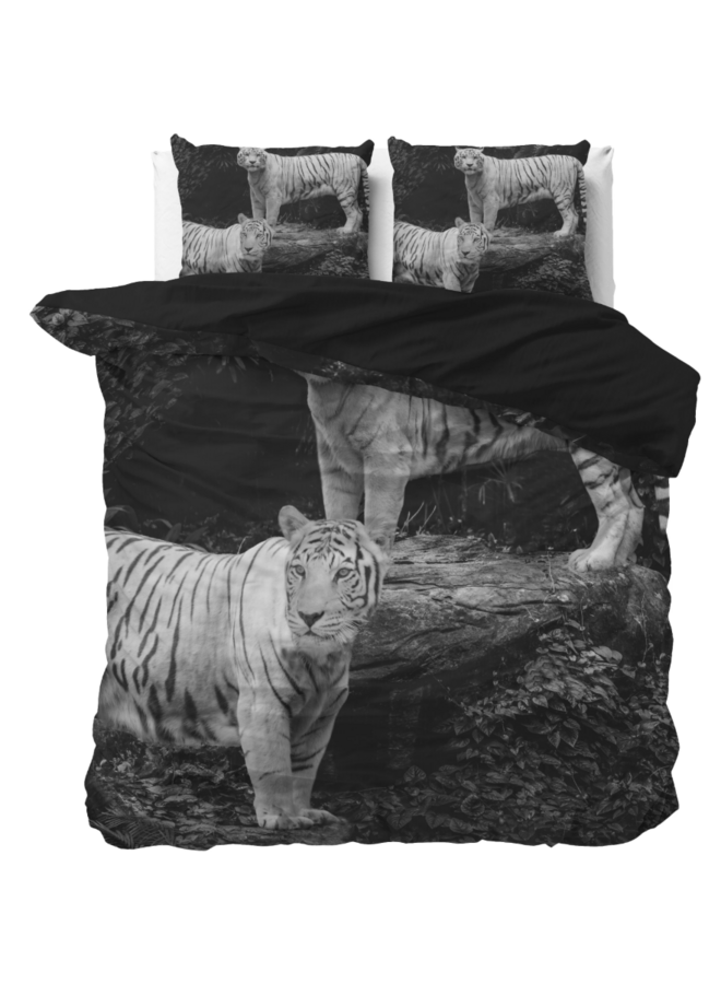 Dekbedovertrek Tigers Grijs - Katoen