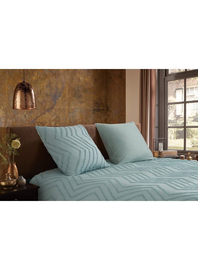 Pure Dekbedovertrek Zigzag Groen - Microvezel