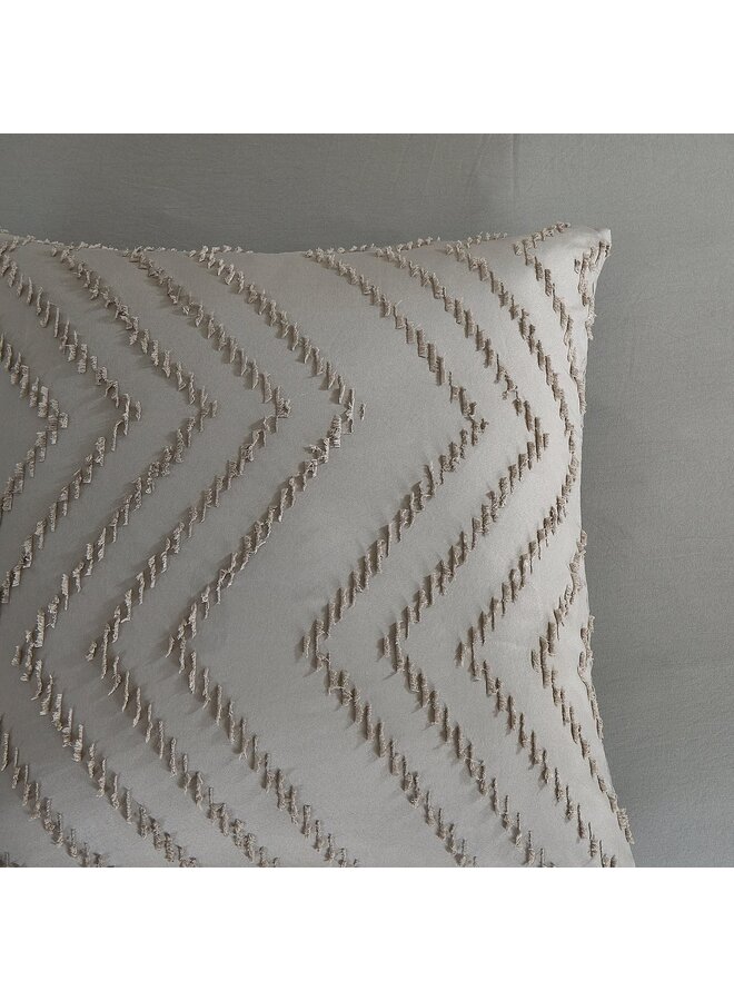 Pure Dekbedovertrek Zigzag Taupe - Microvezel