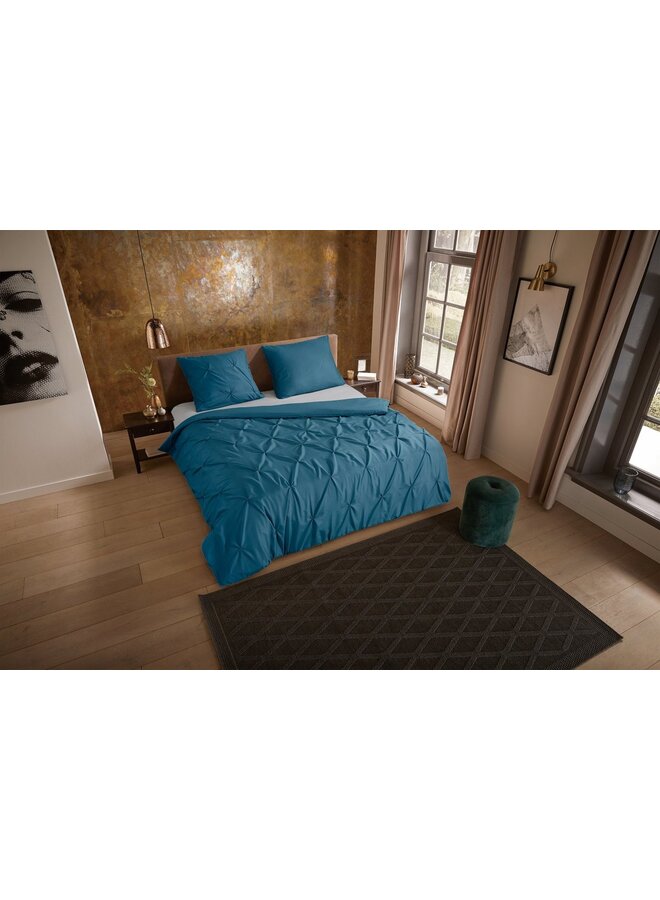 Pure Dekbedovertrek Elegance Petrol - Microvezel
