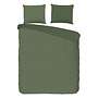 Pure Dekbedovertrek Groningen Groen - Microvezel