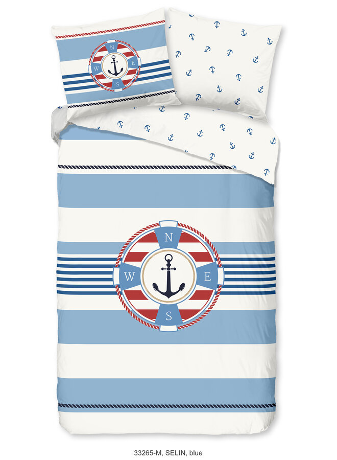 Pure Dekbedovertrek Selin Blauw - Microvezel