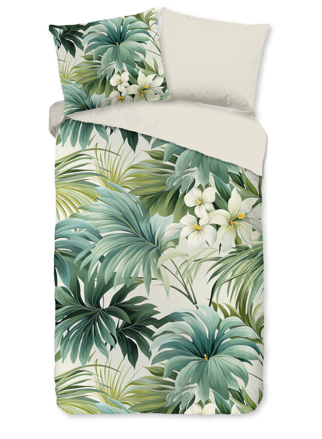 Pure Dekbedovertrek Virna Groen - Microvezel