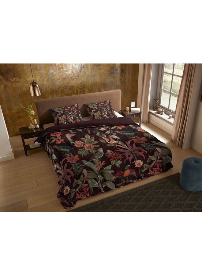 Pure Dekbedovertrek Elmira Bordeaux - Microvezel