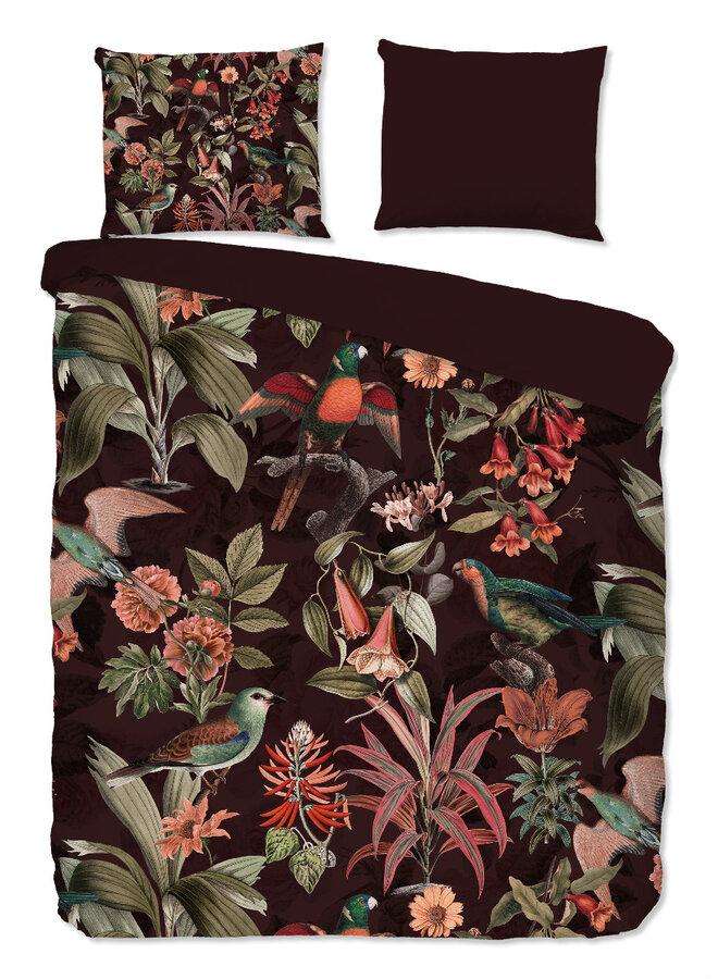 Dekbedovertrek Elmira Bordeaux - Microvezel PL1