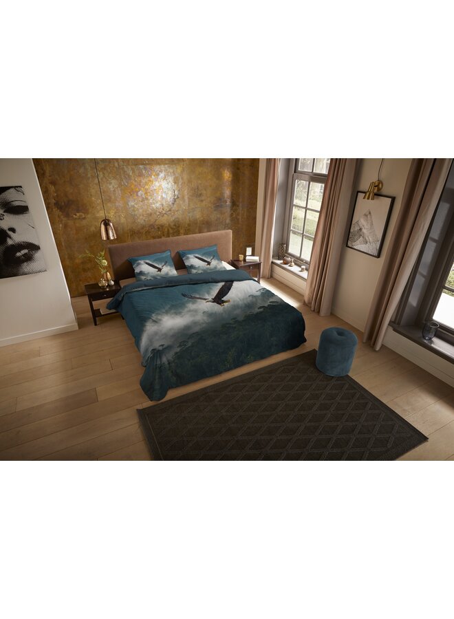 Pure Dekbedovertrek Eagle Petrol - Microvezel