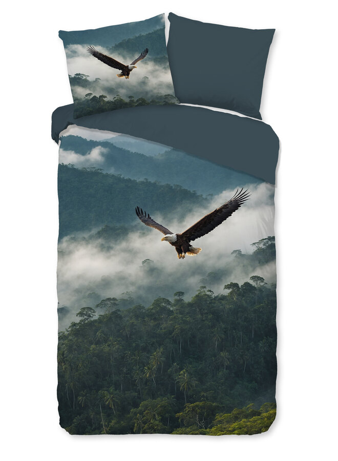 Pure Dekbedovertrek Eagle Petrol - Microvezel