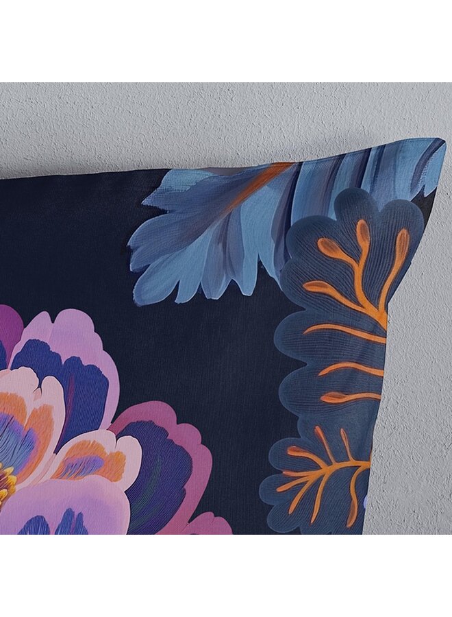 Pure Dekbedovertrek Sharira Donker Blauw - Microvezel