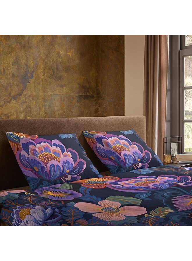 Pure Dekbedovertrek Sharira Donker Blauw - Microvezel