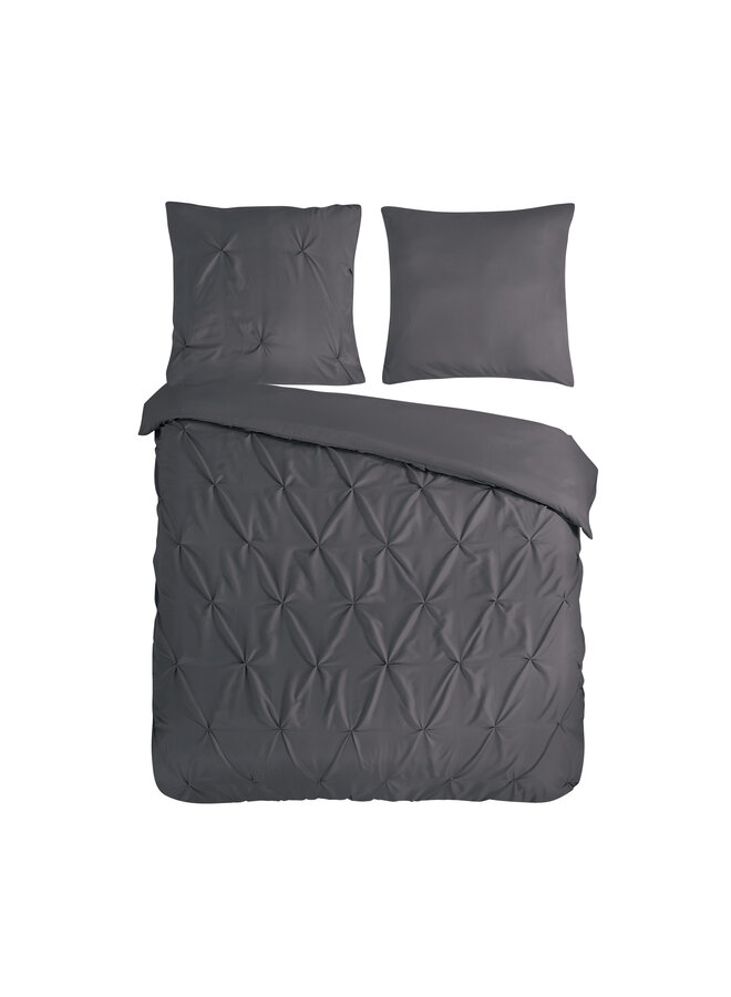Pure Dekbedovertrek Elegance Antraciet - Microvezel