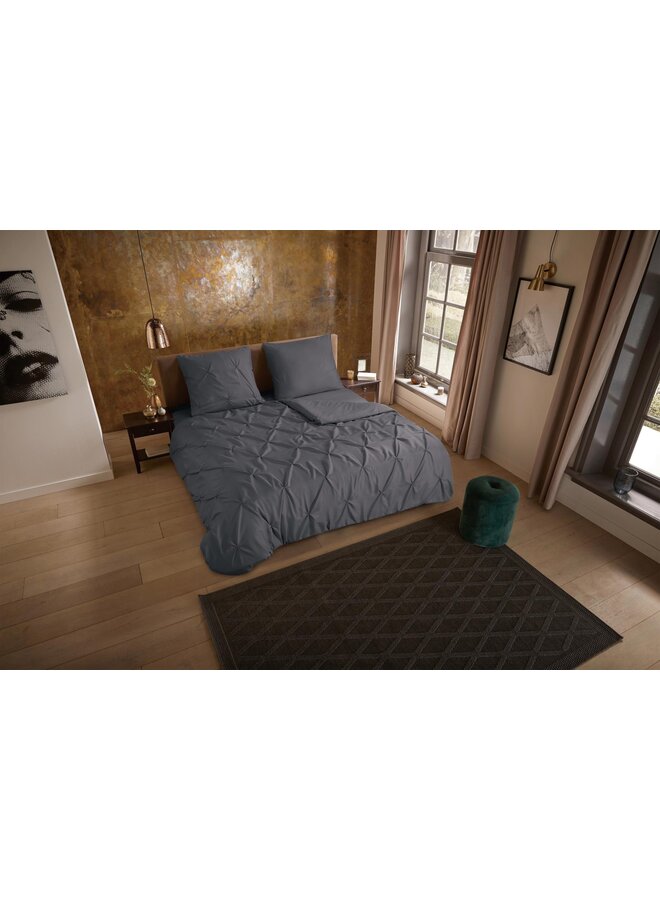 Pure Dekbedovertrek Elegance Antraciet - Microvezel