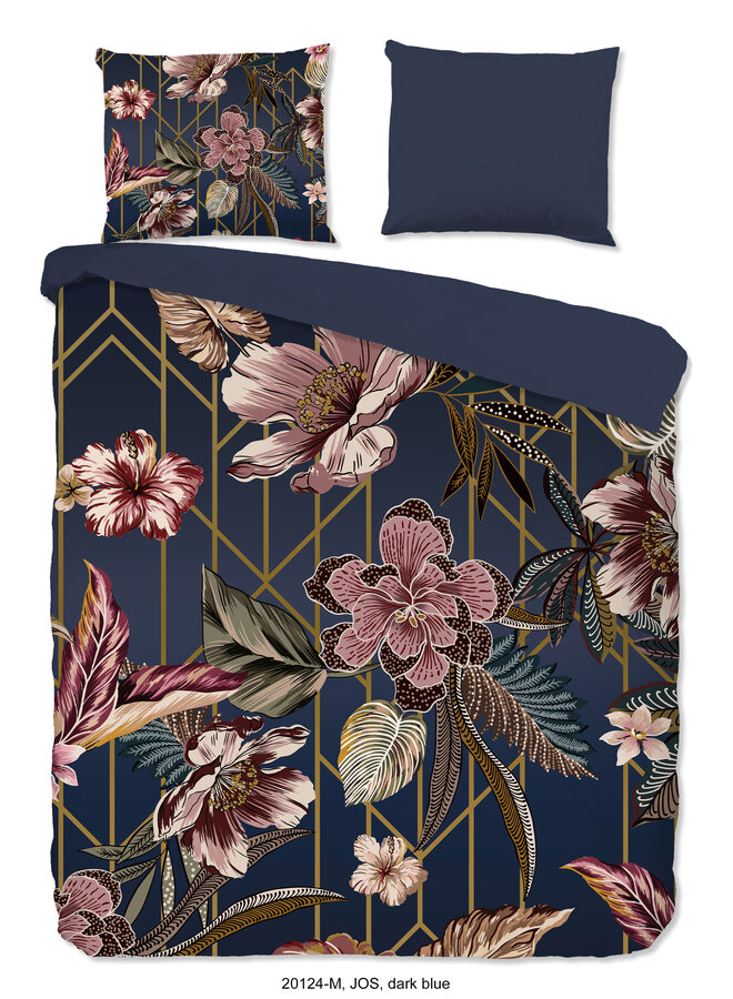 Dekbedovertrek Jos Blauw - Microvezel