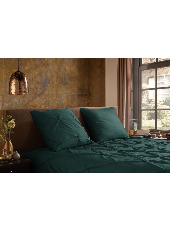 Pure Dekbedovertrek Elegance Donkergroen - Microvezel