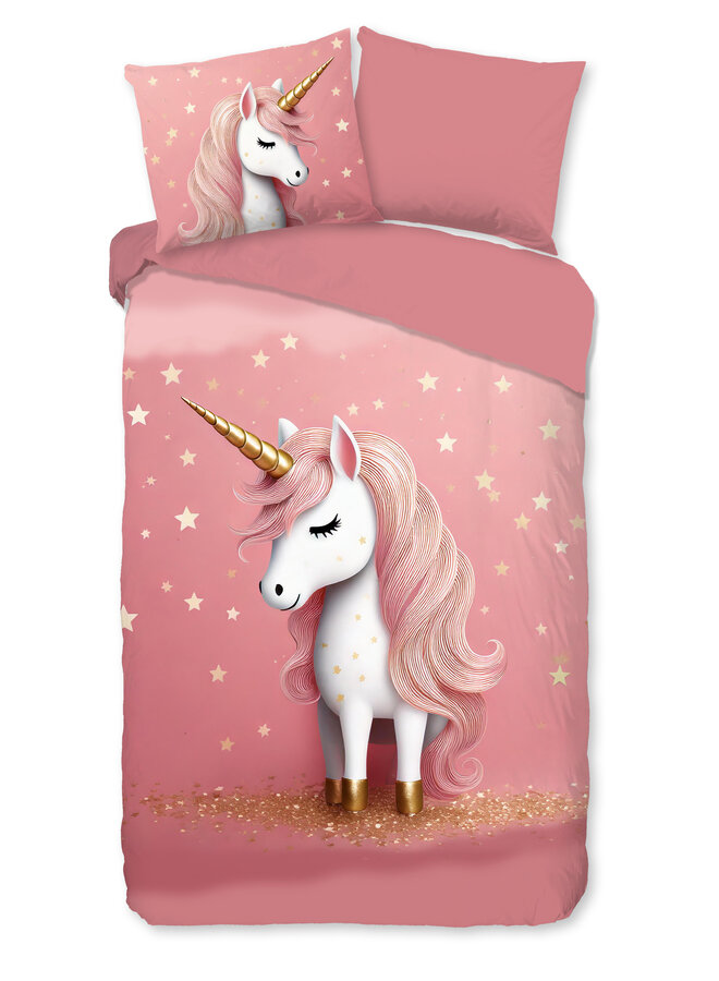 Pure Dekbedovertrek Kids Sparkles Roze - Microvezel