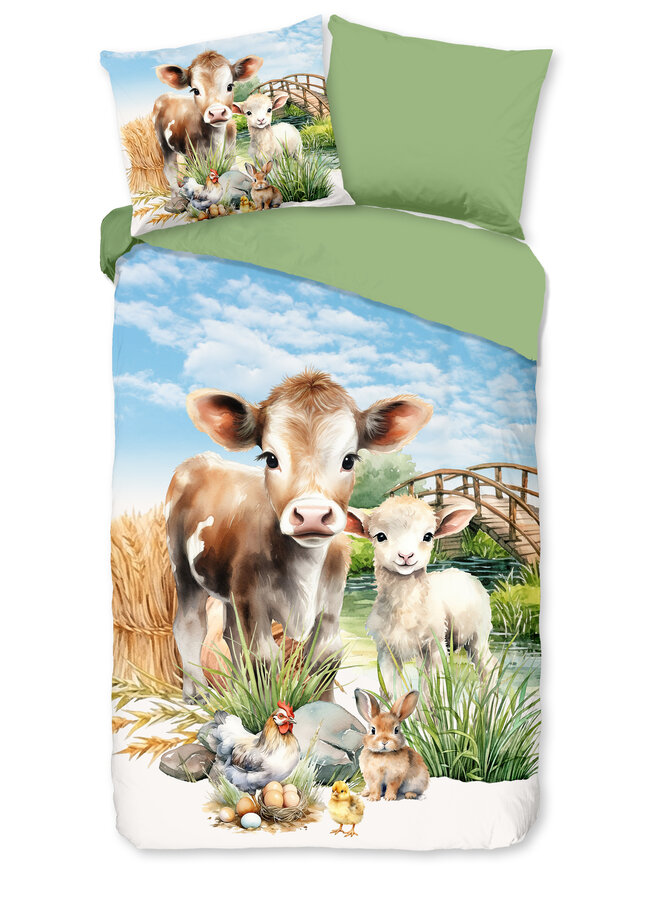 Dekbedovertrek Kids Farm Multi - Microvezel PL3