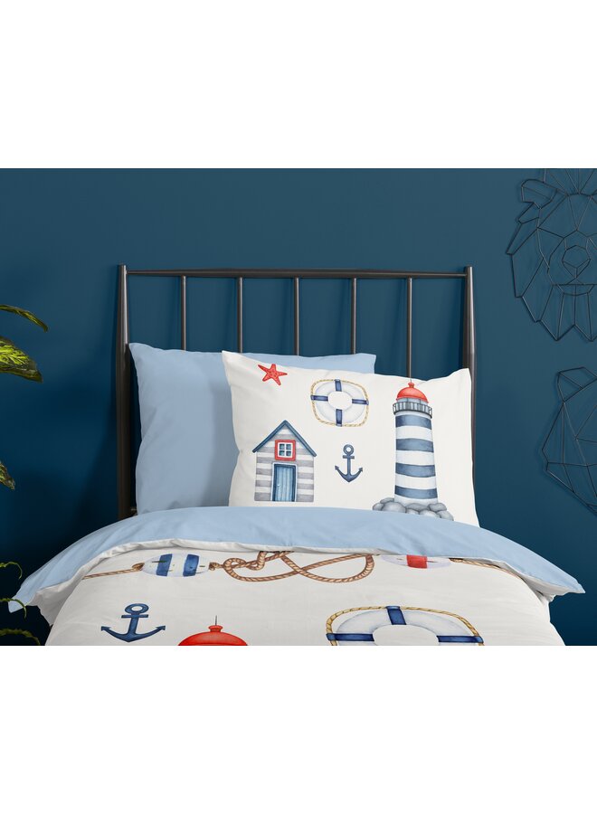 Pure Dekbedovertrek Kids Martime Blauw - Microvezel