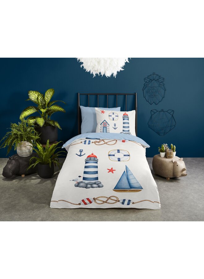 Pure Dekbedovertrek Kids Martime Blauw - Microvezel