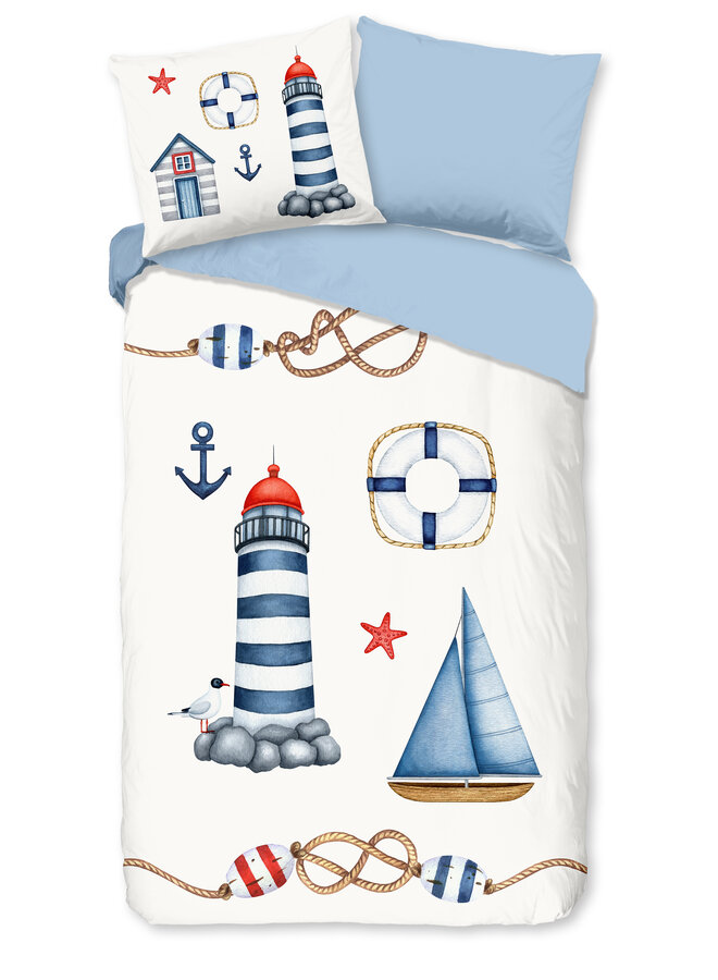 Dekbedovertrek Kids Martime Blauw - Microvezel PL3