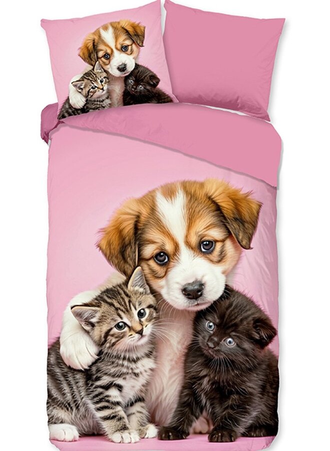 Pure Dekbedovertrek Kids Amis Roze - Microvezel