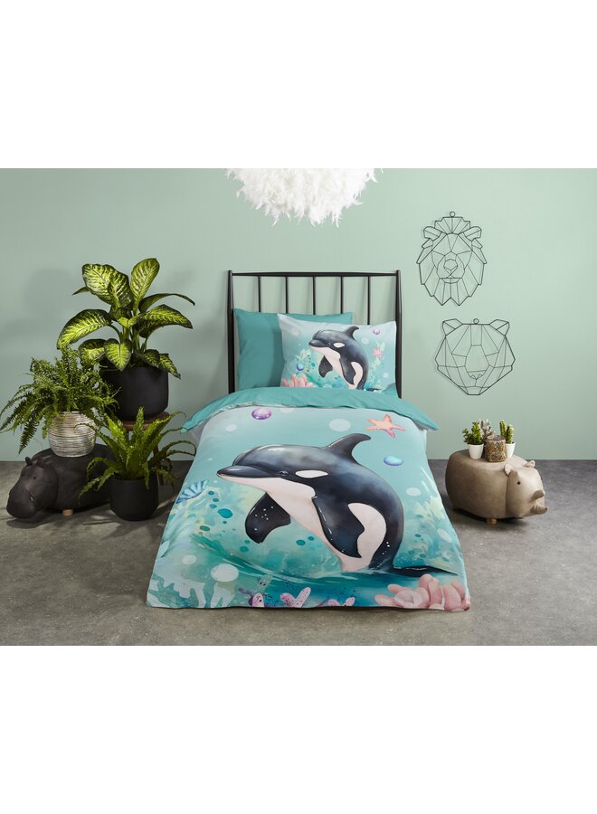 Pure Dekbedovertrek Kids Splash Mint - Microvezel