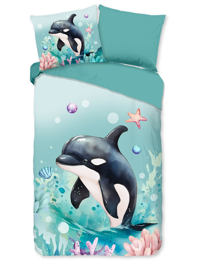 Dekbedovertrek Kids Splash Mint - Microvezel