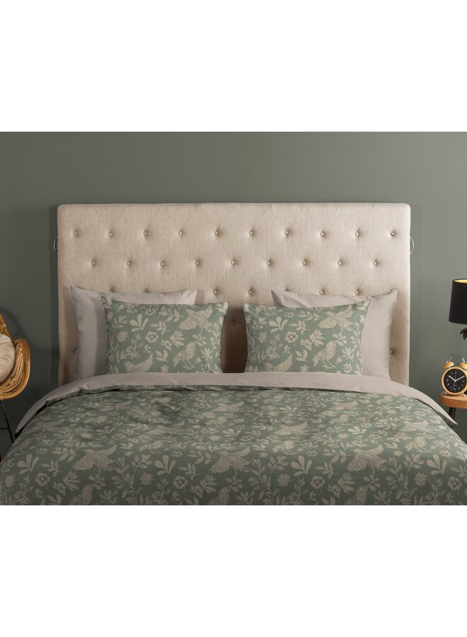 Good Morning Dekbedovertrek Odette Groen - Katoen