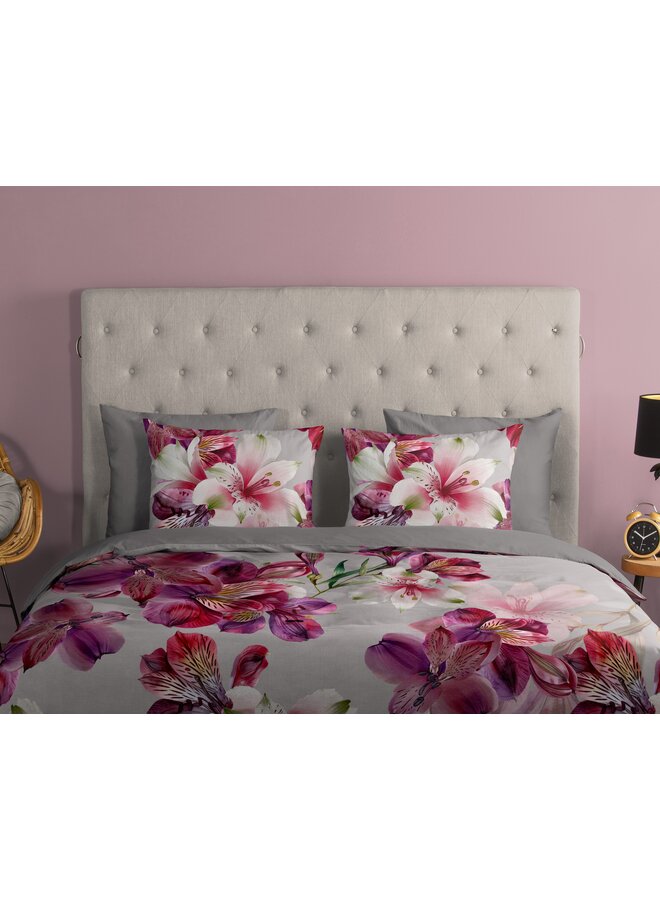 Good Morning Dekbedovertrek Inca Grijs - Katoen