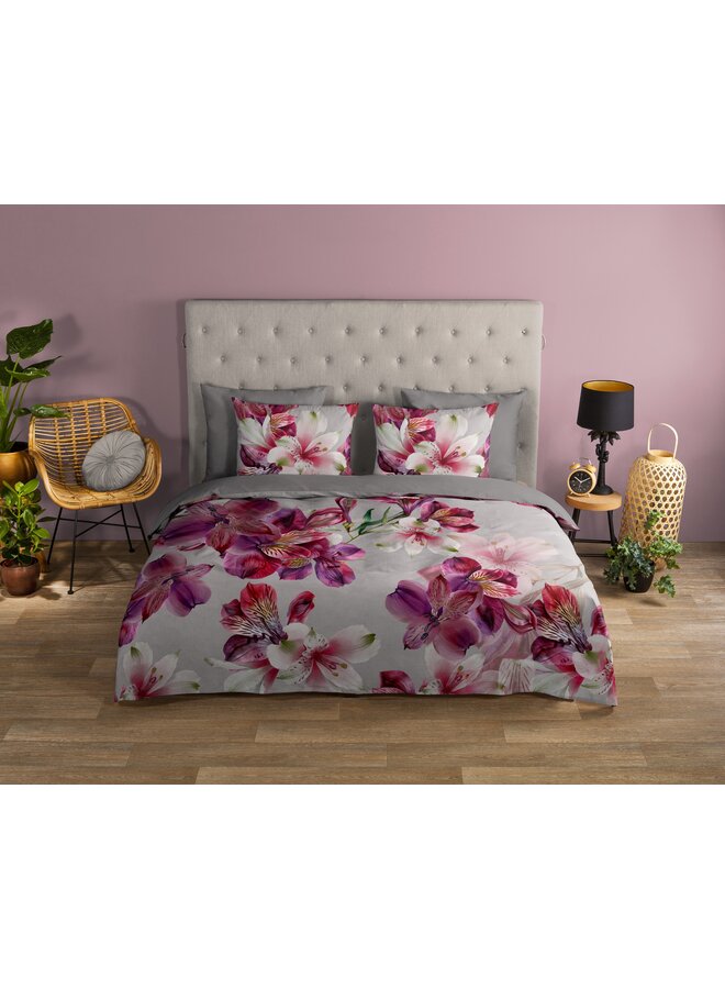 Good Morning Dekbedovertrek Inca Grijs - Katoen