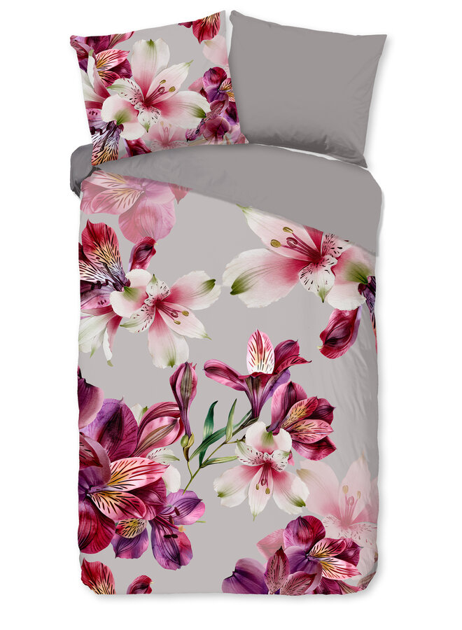 Good Morning Dekbedovertrek Inca Grijs - Katoen