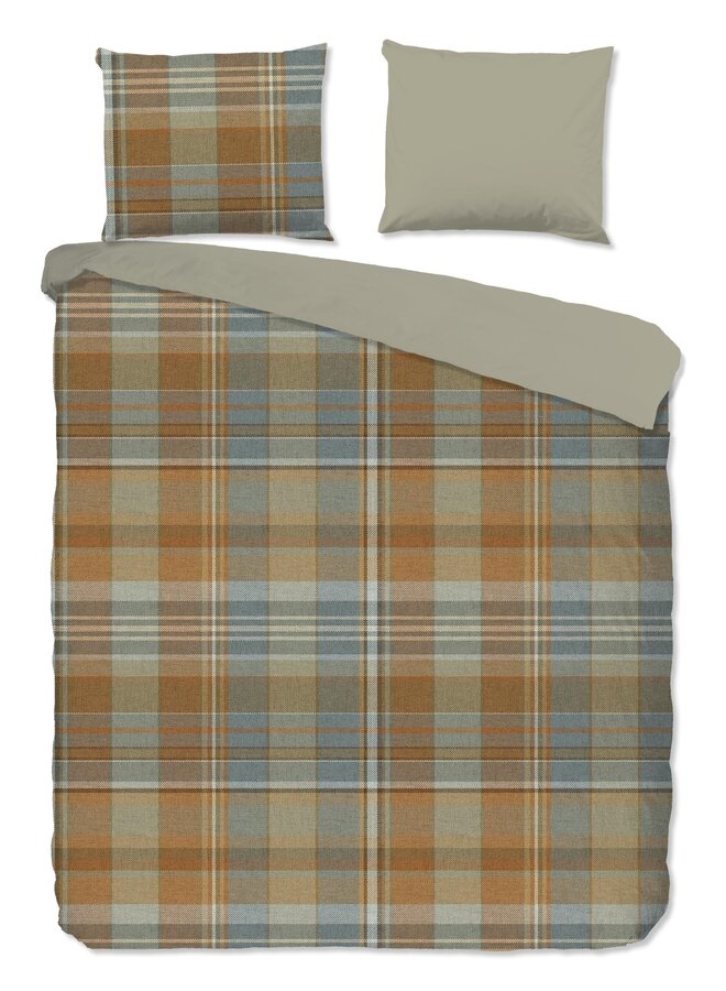 Good Morning Dekbedovertrek Humfried Bruin - Katoen