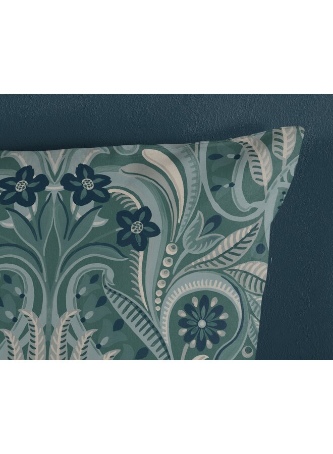 Good Morning Dekbedovertrek Nola Groen - Katoen