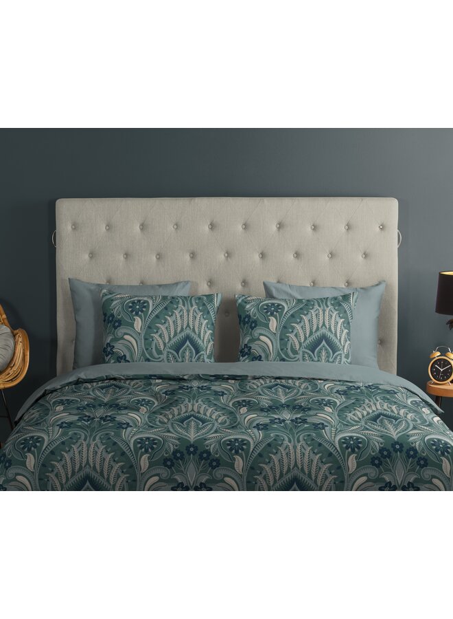 Good Morning Dekbedovertrek Nola Groen - Katoen