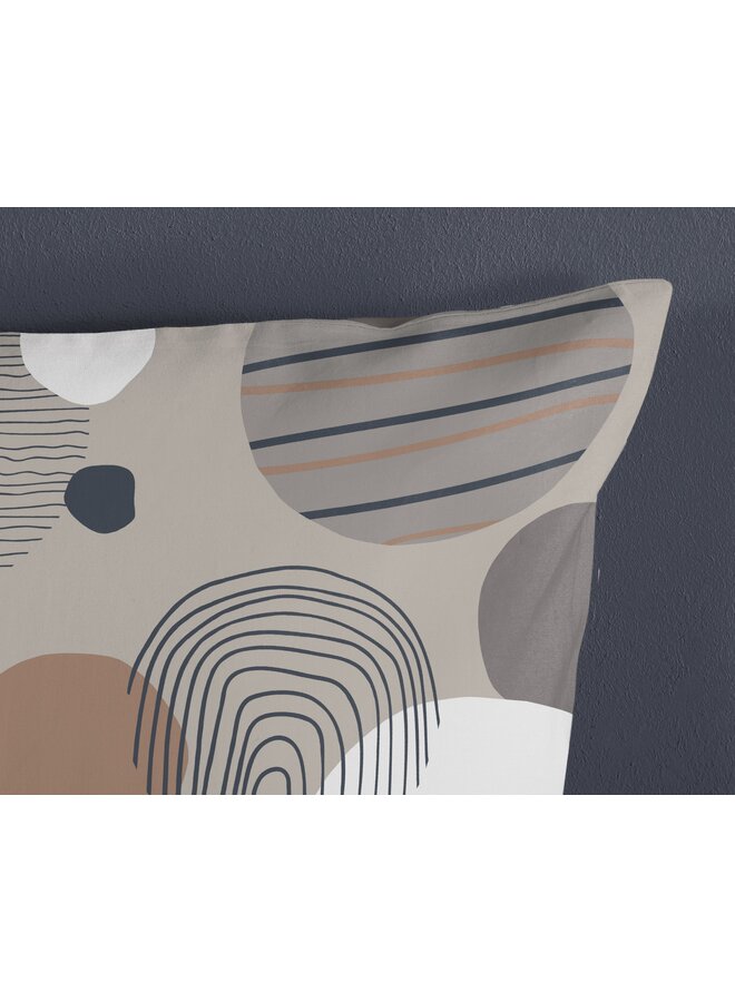 Good Morning Dekbedovertrek Hendrik Grijs - Katoen