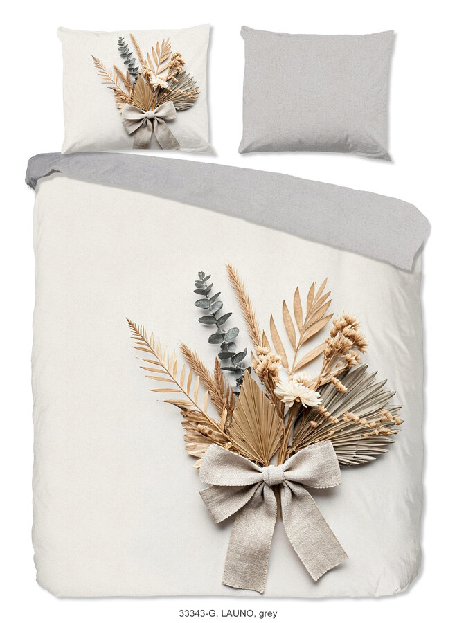 Dekbedovertrek Launo Grijs - Katoen PL1