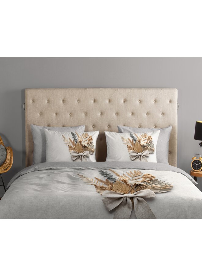 Good Morning Dekbedovertrek Launo Grijs - Katoen