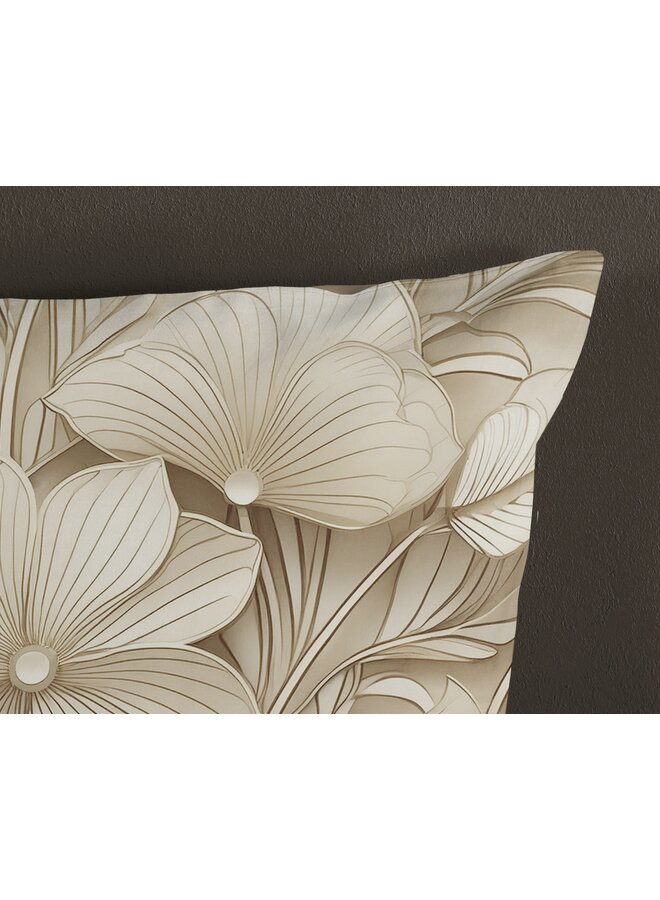 Good Morning Dekbedovertrek Artdeco Zand - Katoen