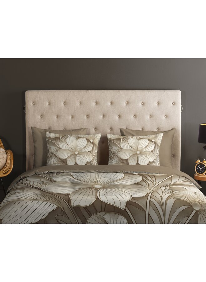 Good Morning Dekbedovertrek Artdeco Zand - Katoen