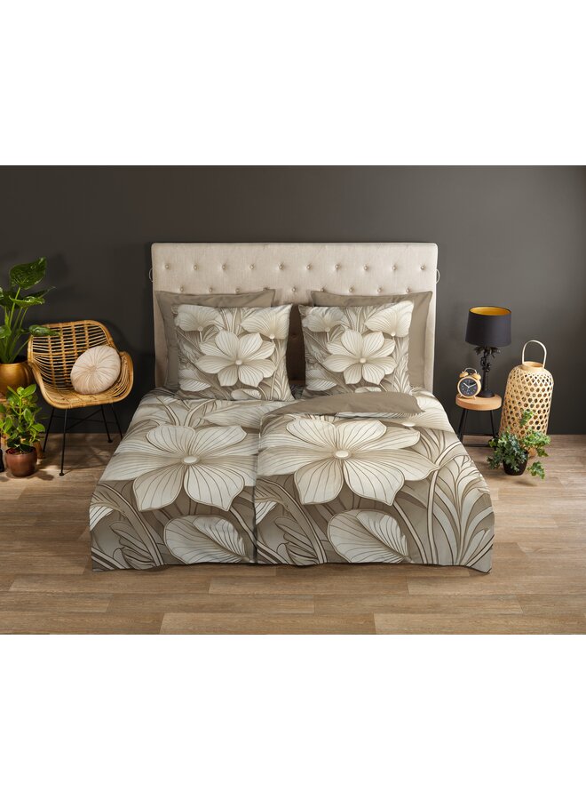 Good Morning Dekbedovertrek Artdeco Zand - Katoen