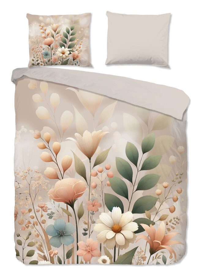 Dekbedovertrek Ingrid Zand - Katoen PL1