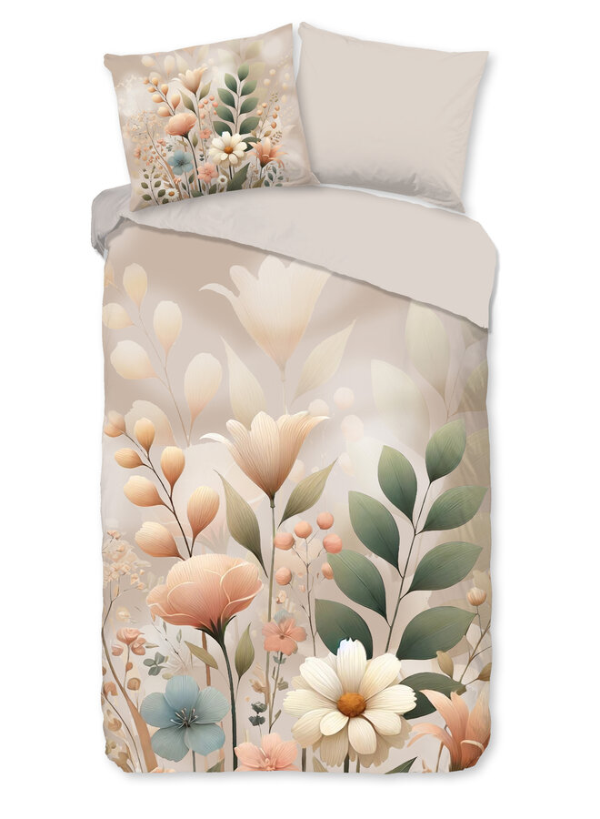 Good Morning Dekbedovertrek Ingrid Zand - Katoen