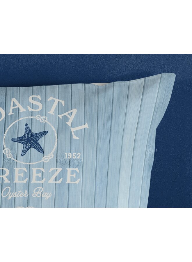 Good Morning Dekbedovertrek Breeze Blauw - Katoen