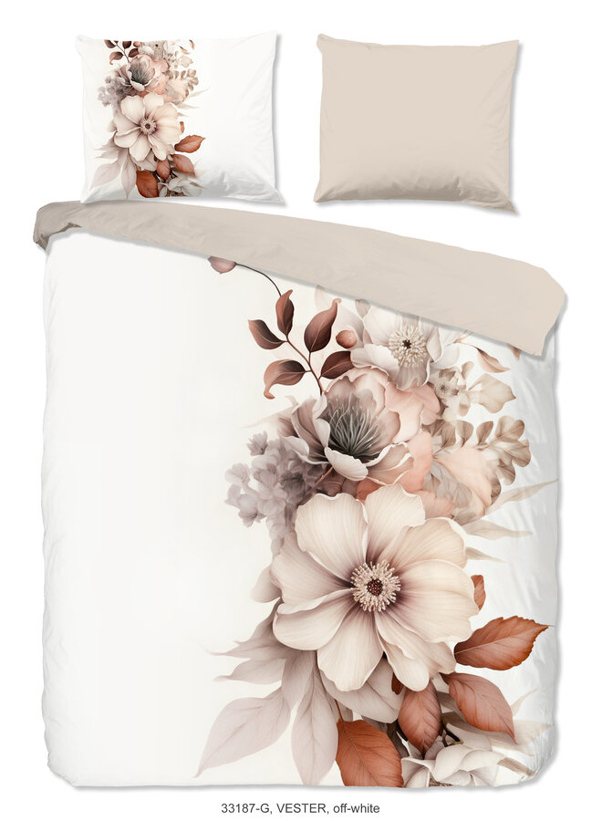 Dekbedovertrek Vester Ecru - Katoen