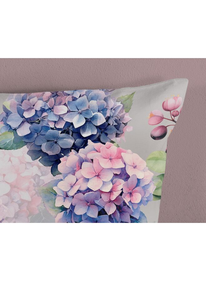 Good Morning Dekbedovertrek Julia Grijs - Katoen